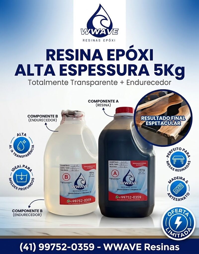Resina Epóxi Alta Espessura 5Kg