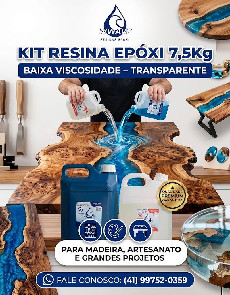 Resina Epóxi 7,5Kg Baixa Viscosidade