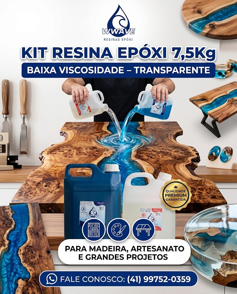 Resina Epóxi 7,5Kg Baixa Viscosidade