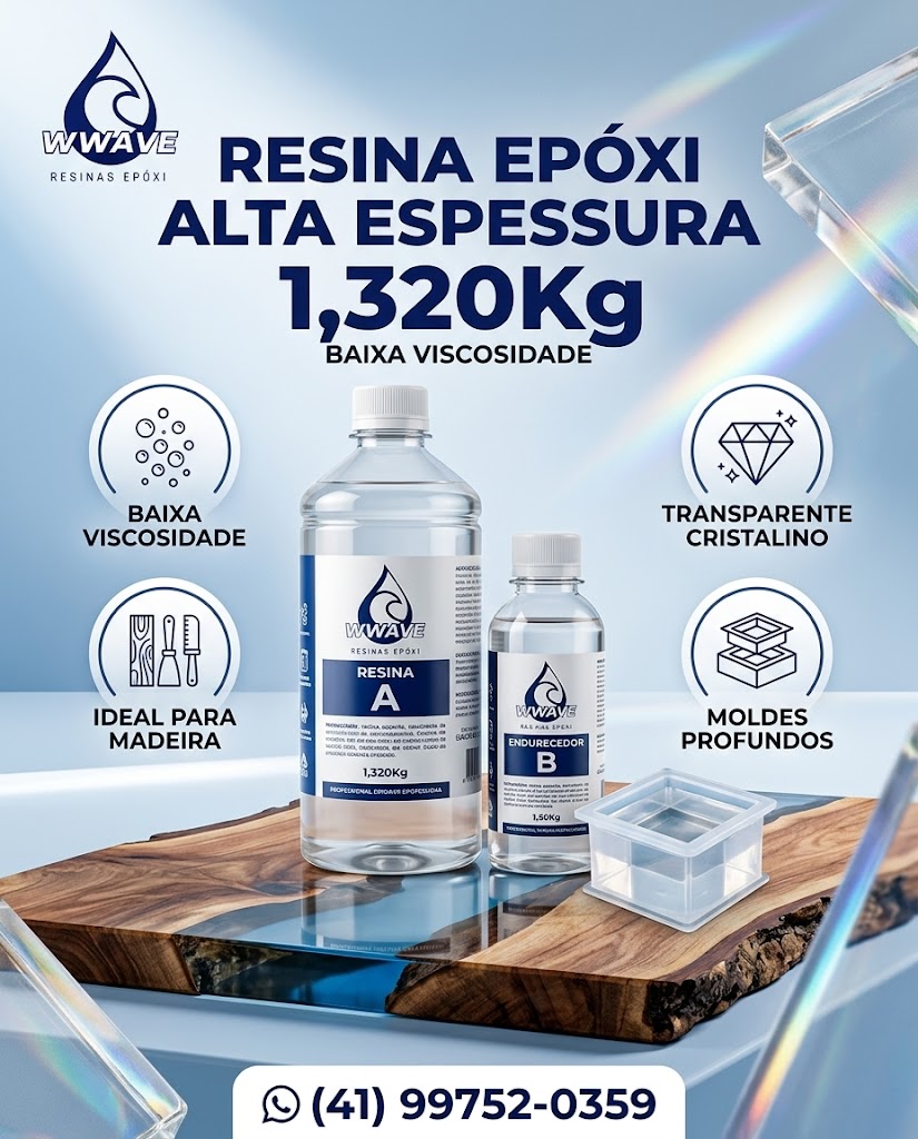 Resina Epóxi Alta Espessura 1,320Kg