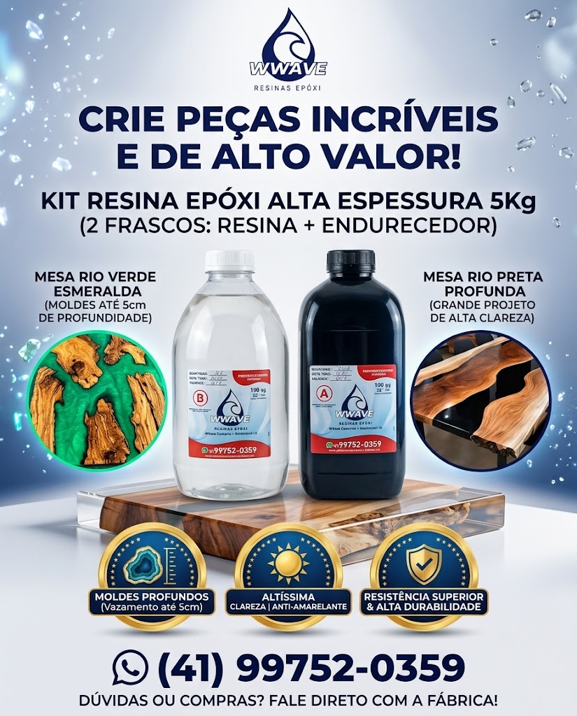 Resina Epóxi Alta Espessura 5Kg