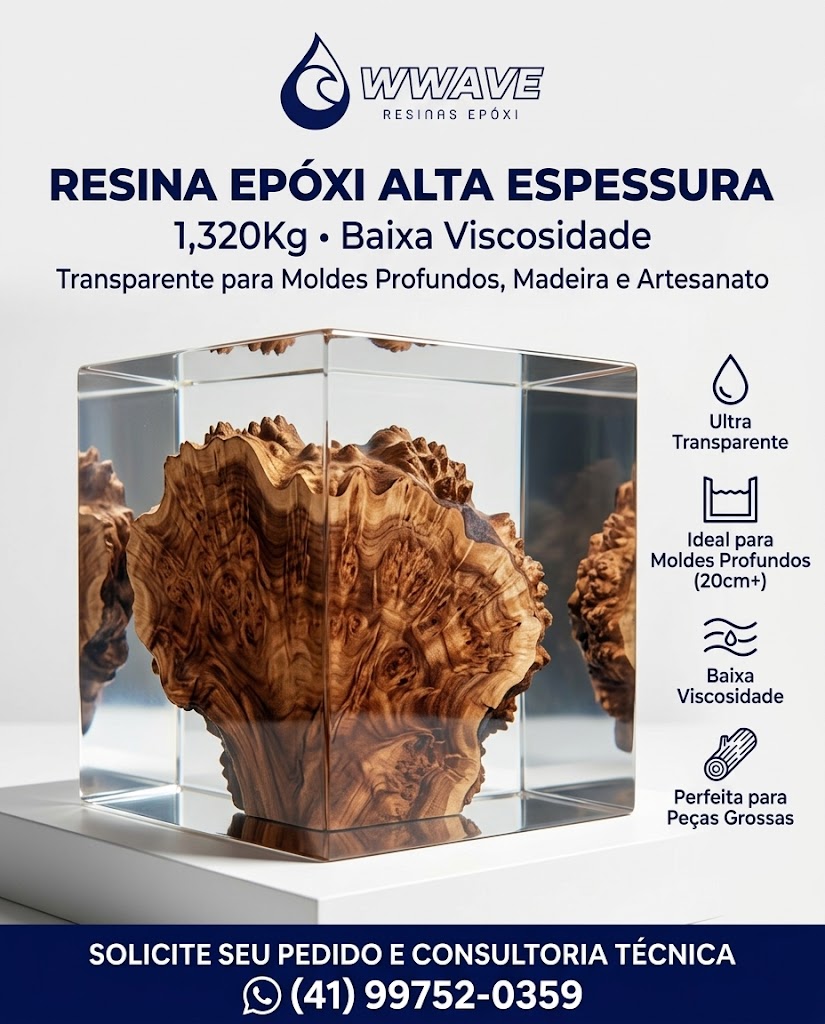 Resina Epóxi Alta Espessura 1,320Kg