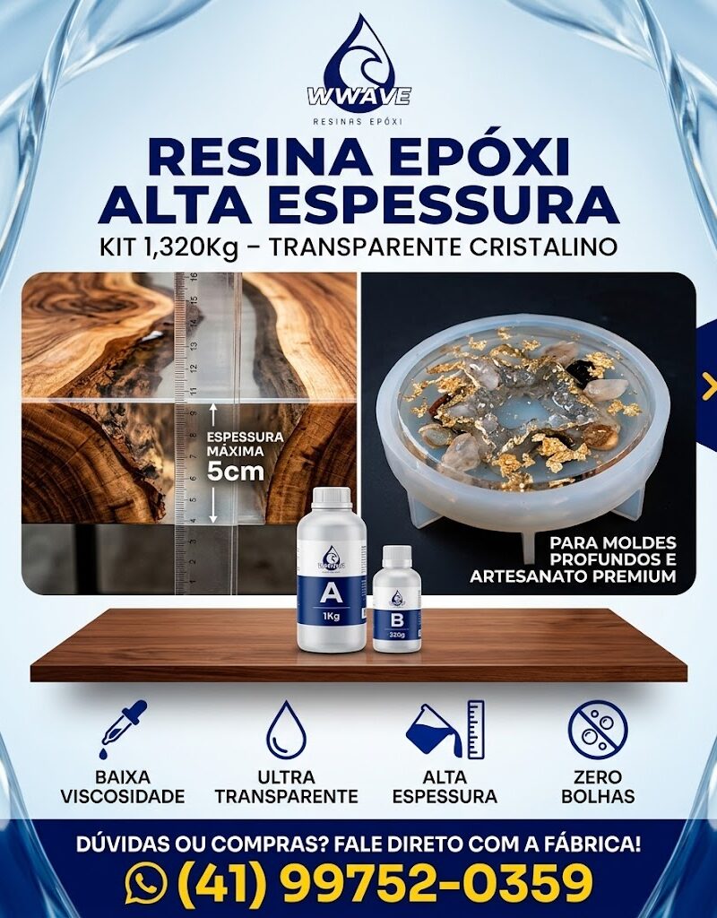 Resina Epóxi Alta Espessura 1,320Kg