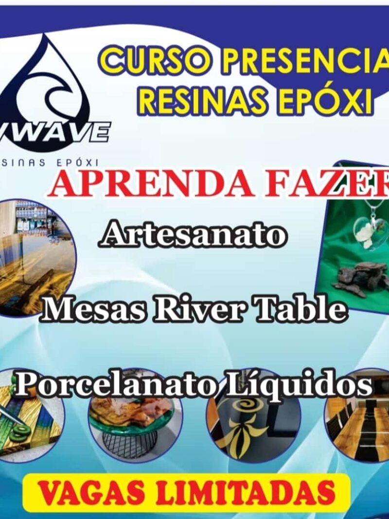 CURSO PRESENCIAL RESINA EPÓXI - DATA 30E 31 MAIO- 2026