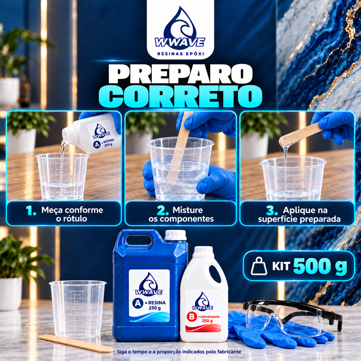 resina epóxi alta viscosidade 500g